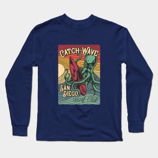 Catch the Wave Octopus, San Diego Long Sleeve T-Shirt